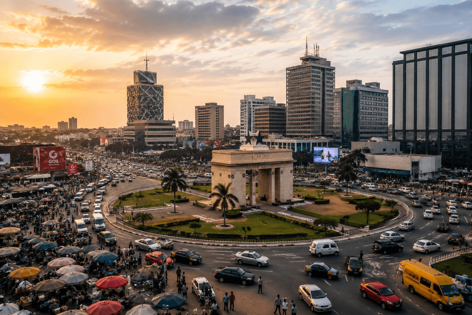 A scene from Ghana's Atlantic coast.
